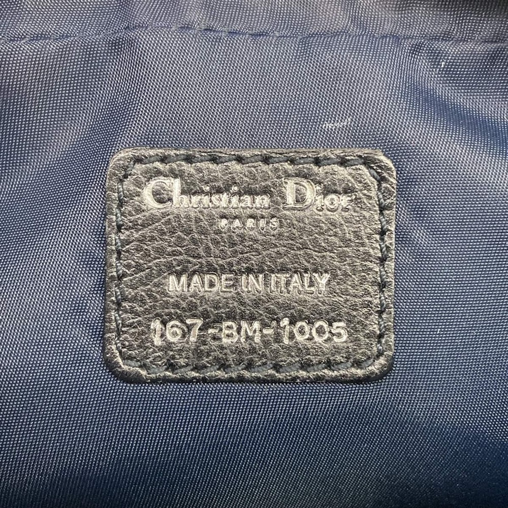 Christian Dior DIOR/ChristianDior Flight Shoulder Bag Gray Black Orange Denim - Picture 9 of 15